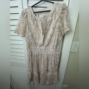 Anthropologie The Summerset mini dress: Floral Appliqué Edition